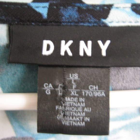 Ladies Blouse, DKNY, US L, greens - Picture 2 of 4